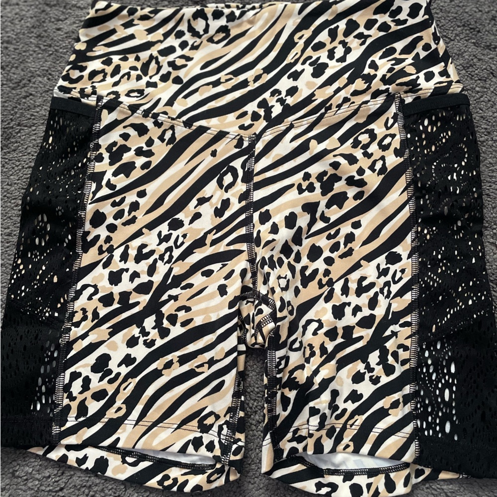 Cheetah Print Biker Shorts